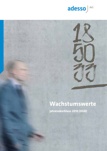 Thumbnail adesso SE Financial Statement 2010