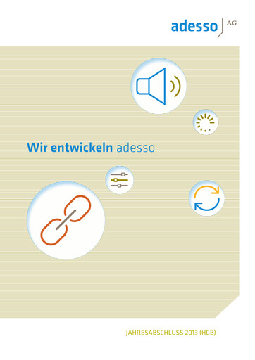 Thumbnail adesso SE Financial Statement 2013