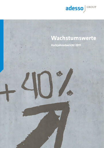 Vorschaubild adesso SE Halbjahresbericht 2011-h1