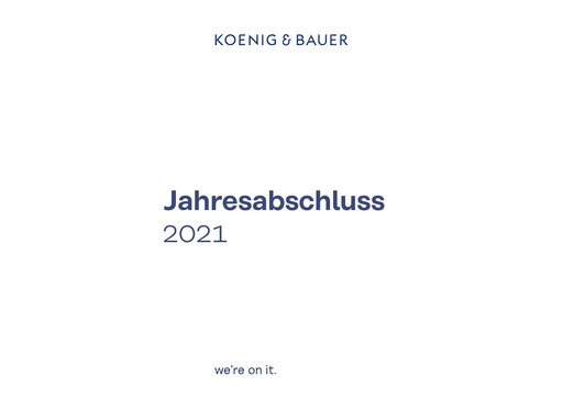 Thumbnail Koenig & Bauer Financial Statement 2021