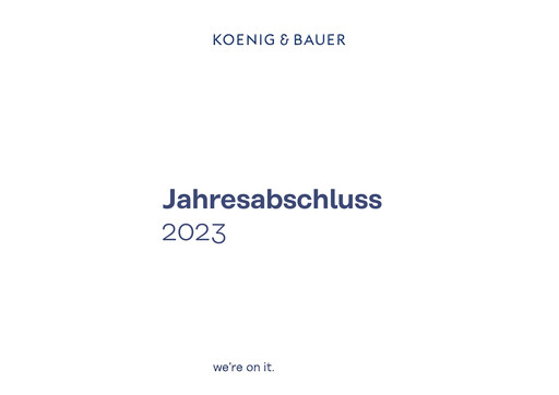 Thumbnail Koenig & Bauer Financial Statement 2023