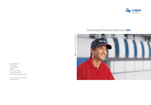 Vorschaubild Koenig & Bauer Finanzmitteilung 2007