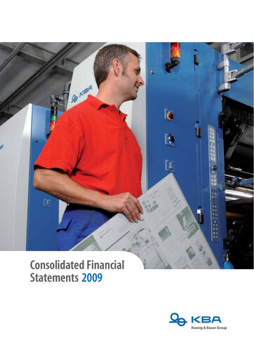 Vorschaubild Koenig & Bauer Finanzmitteilung 2009