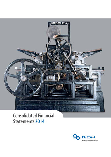 Vorschaubild Koenig & Bauer Finanzmitteilung 2014