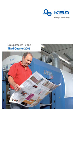 Thumbnail Koenig & Bauer Quarterly Report 2006-q3