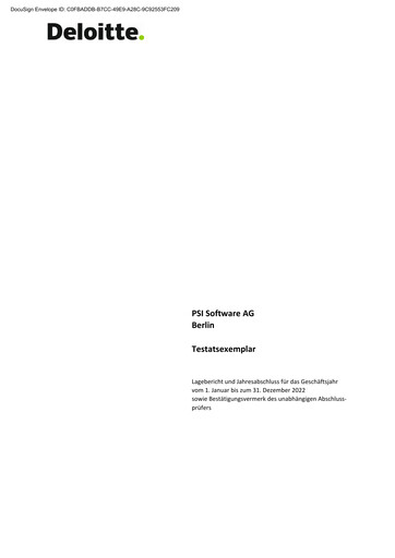 Thumbnail PSI Software Financial Statement 2022