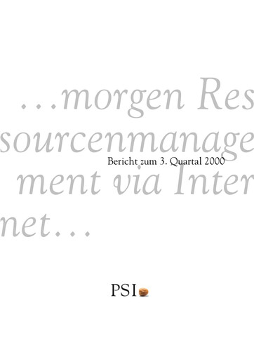 Thumbnail PSI Software Quarterly Report 2000-q3