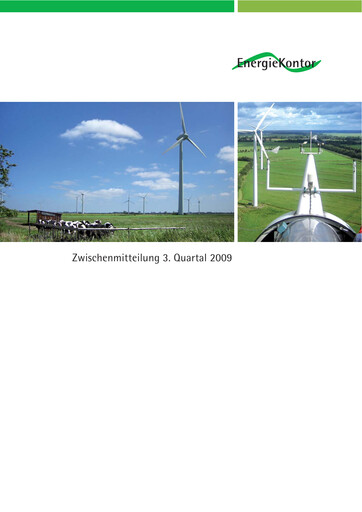 Thumbnail Energiekontor Quarterly Report 2009-q3