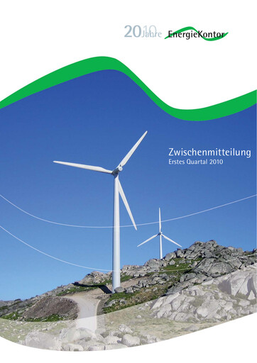 Thumbnail Energiekontor Quarterly Report 2010-q1
