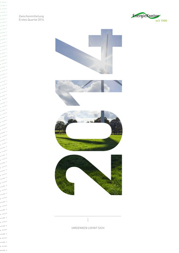 Thumbnail Energiekontor Quarterly Report 2014-q1