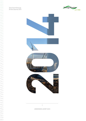 Thumbnail Energiekontor Quarterly Report 2014-q3
