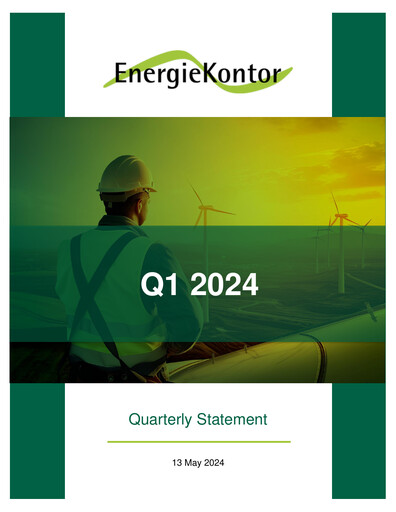 Vorschaubild Energiekontor Quartalsbericht 2024-q1