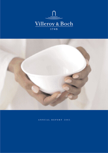 Thumbnail Villeroy & Boch Annual Report 2002