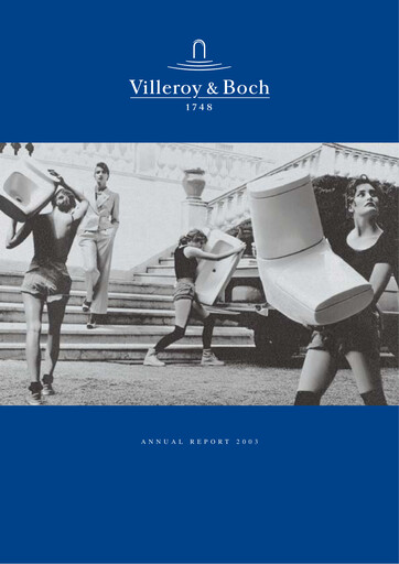 Thumbnail Villeroy & Boch Annual Report 2003