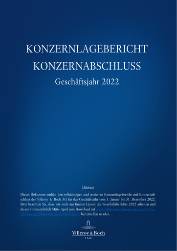 Thumbnail Villeroy & Boch Financial Report 2022