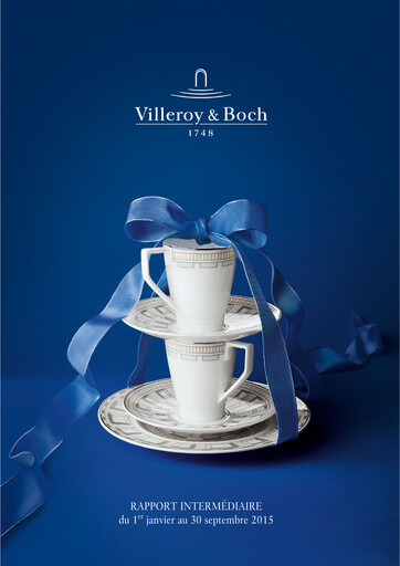 Miniature Villeroy & Boch Rapport trimestriel 2015-q3