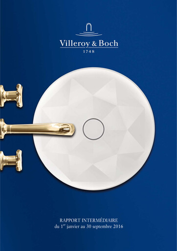 Miniature Villeroy & Boch Rapport trimestriel 2016-q3