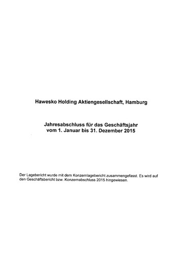 Thumbnail Hawesko Financial Statement 2015