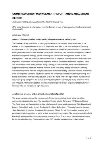 Thumbnail Hawesko Financial Statement 2018