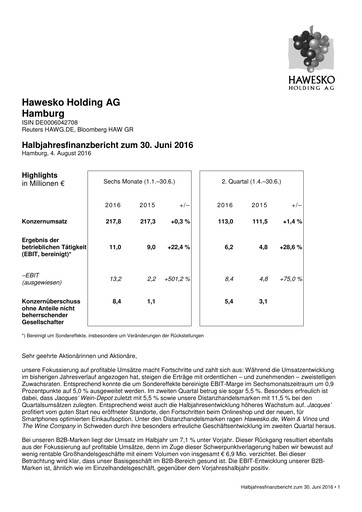 Vorschaubild Hawesko Halbjahresbericht 2016-h1