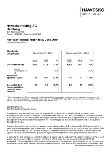 Vorschaubild Hawesko Halbjahresbericht 2019-h1