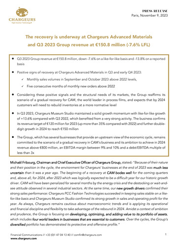 Vorschaubild Chargeurs Quartalsbericht 2023-q3