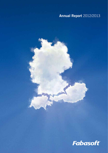 Thumbnail Fabasoft Annual Report 2012-2013