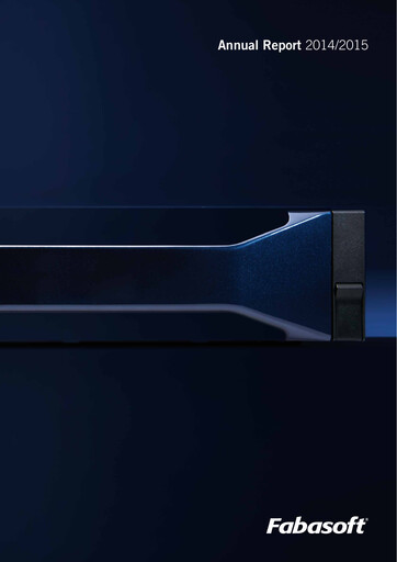 Thumbnail Fabasoft Annual Report 2014-2015