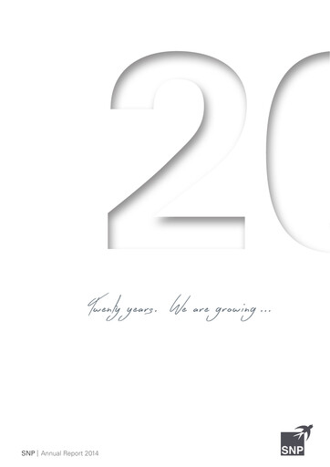 Thumbnail SNP Schneider-Neureither & Partner Annual Report 2014
