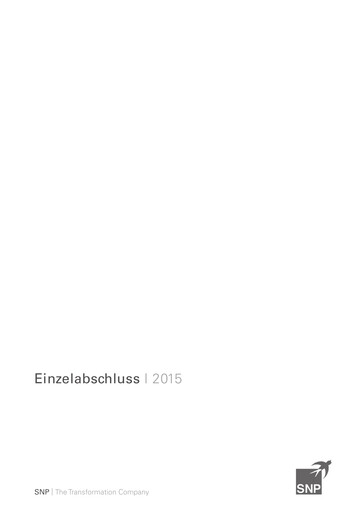 Thumbnail SNP Schneider-Neureither & Partner Financial Statement 2015
