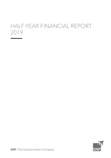 Thumbnail SNP Schneider-Neureither & Partner Half-year Report 2019-h1