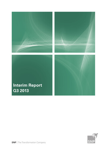 Thumbnail SNP Schneider-Neureither & Partner Quarterly Report 2013-q3