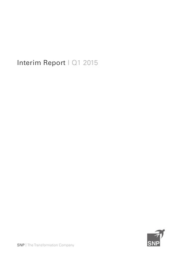 Thumbnail SNP Schneider-Neureither & Partner Quarterly Report 2015-q1