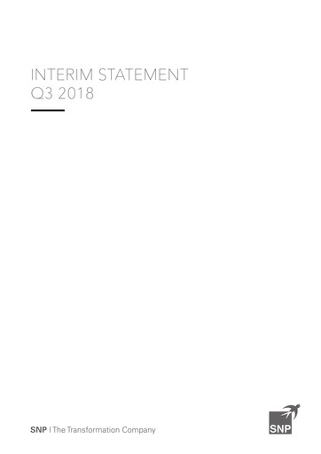 Thumbnail SNP Schneider-Neureither & Partner Quarterly Report 2018-q3