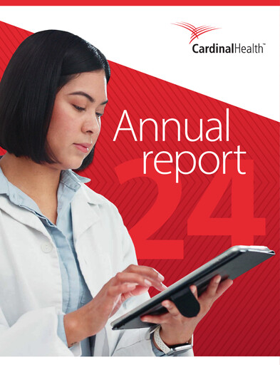 Miniature Cardinal Health Rapport annuel 2024