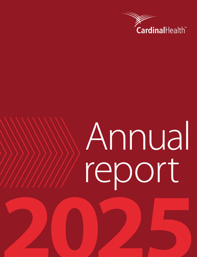 Miniature Cardinal Health Rapport annuel 2025