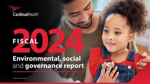 Thumbnail Cardinal Health ESG Report 2024