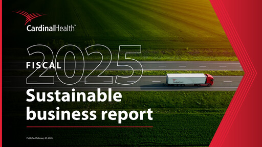 Thumbnail Cardinal Health Sustainability Report 2025