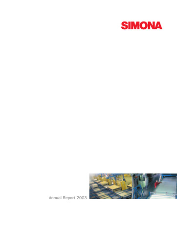 Thumbnail Simona Annual Report 2003