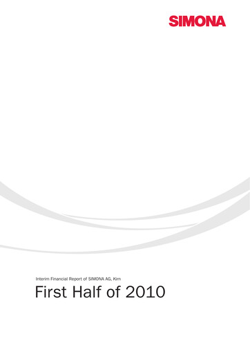 Miniature Simona Rapport semestriel 2010-h1