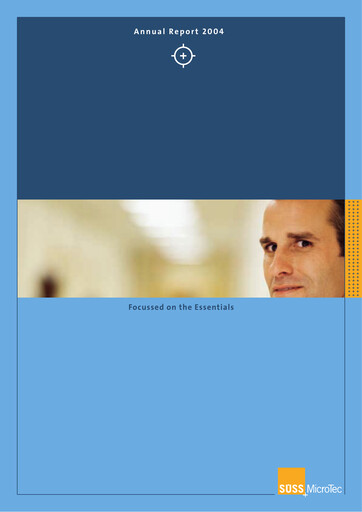 Thumbnail SÜSS MicroTec Annual Report 2004