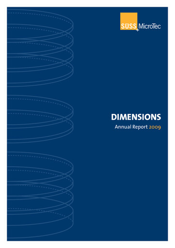 Thumbnail SÜSS MicroTec Annual Report 2009