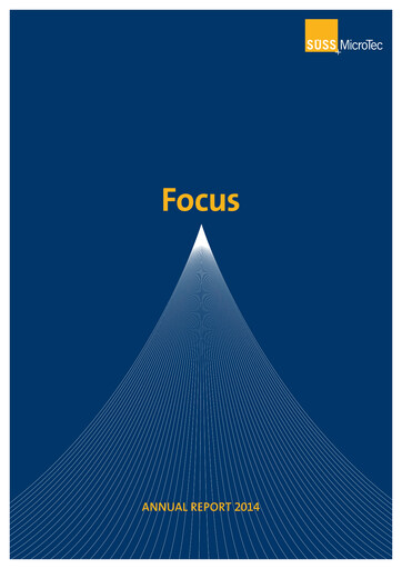 Thumbnail SÜSS MicroTec Annual Report 2014