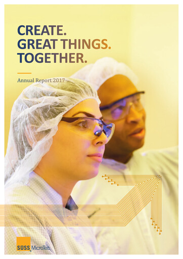 Thumbnail SÜSS MicroTec Annual Report 2017
