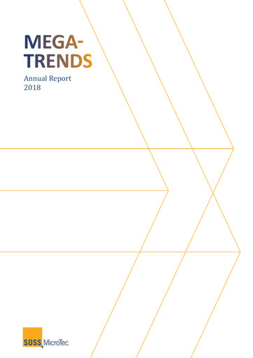 Thumbnail SÜSS MicroTec Annual Report 2018