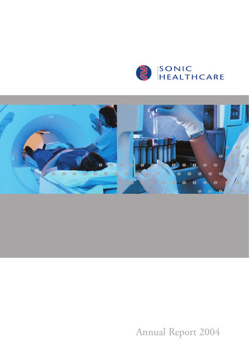 Thumbnail Sonic Healthcare Annual Report 2004