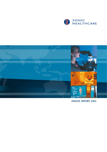 Thumbnail Sonic Healthcare Annual Report 2005
