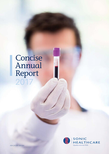 Thumbnail Sonic Healthcare Annual Report 2017