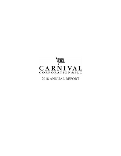 Thumbnail Carnival Corporation Annual Report 2018
