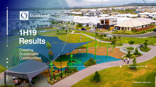 Thumbnail Stockland Half-year Report fy2019-h1